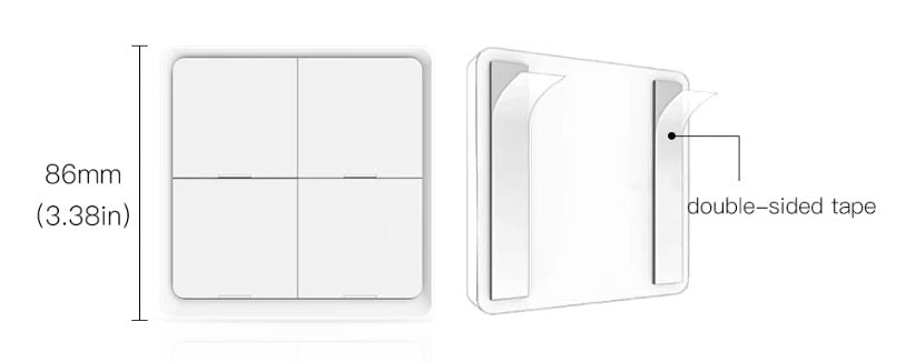 Tuya 4 Way ZigBee Scene Switch