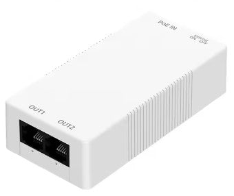 2 Port Gigabit POE Repeater 1 to 2 PoE Extender 48V 30W