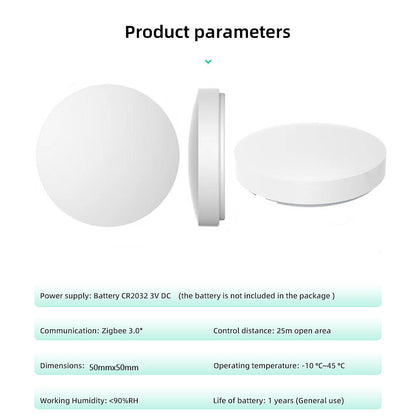 Tuya Zigbee Mini Wireless Button Scene Switch